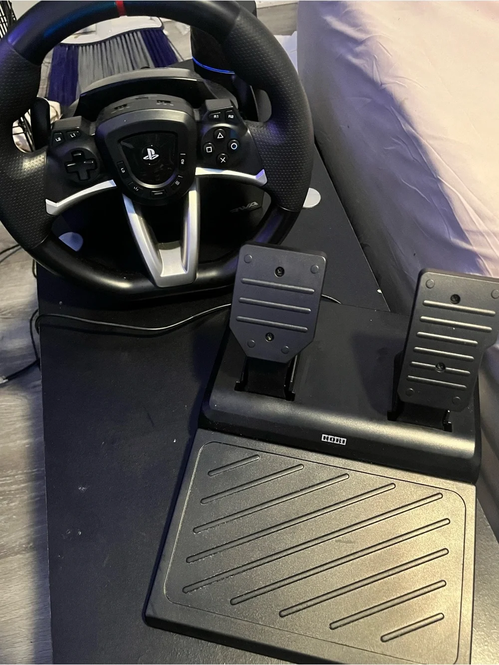 Sony Black Racing Wheel with Pedals